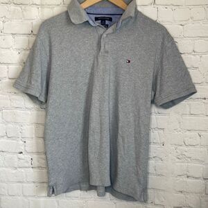 Tommy Hilfiger Men’s Gray Polo Custom Fit Shirt Size large
